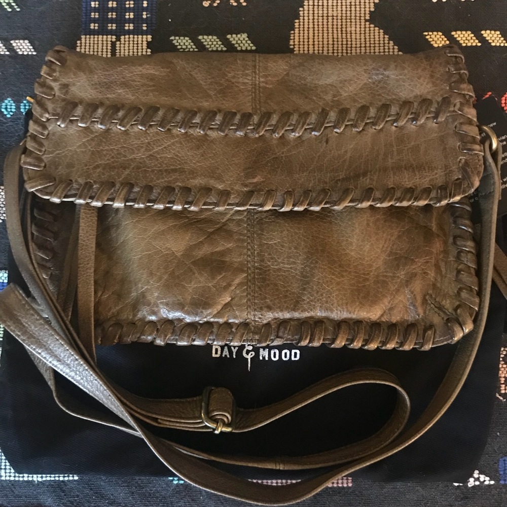 Day and mood leather crossbody and clutch